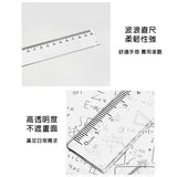 20cm透明塑膠廣告波浪直尺