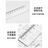 30cm透明塑膠廣告波浪直尺