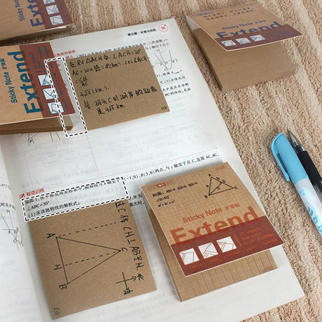 透明可折疊擴充牛皮紙便利貼