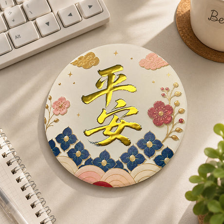 燙金燙銀陶瓷吸水杯墊