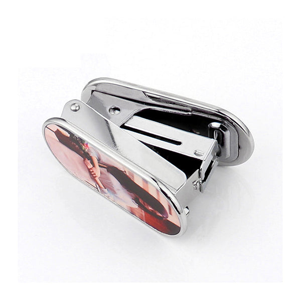 3號針鋅合金橢圓形熱轉印釘書機