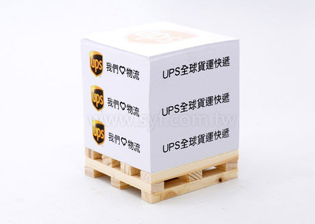 方型紙磚-7x7x7cm四面彩色印刷-內頁單色印刷附棧板便條紙