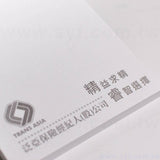 封卡便條紙-內頁50張單面單色印刷-封面單面彩色印刷上亮膜