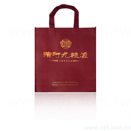 金色不織布袋印刷-霧膜立體袋