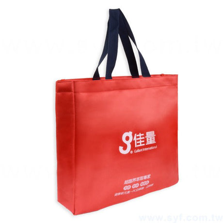 單色緞面合成布袋印刷-立體袋