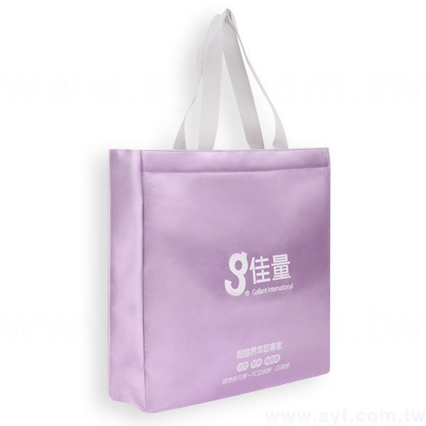 單色緞面合成布袋印刷-立體袋