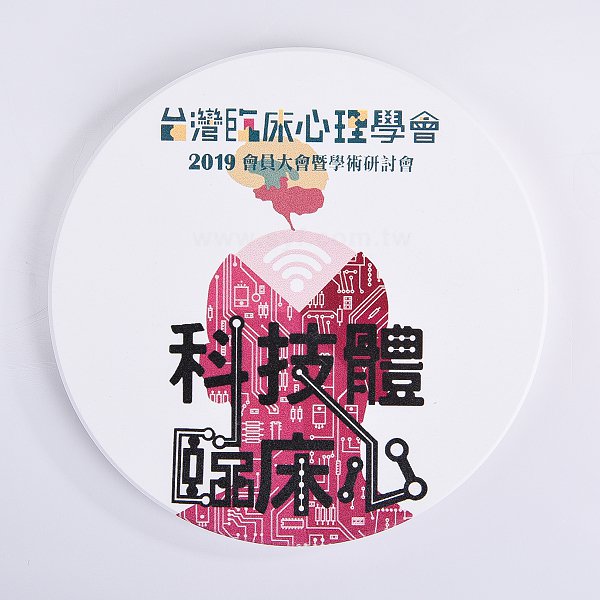 客製陶瓷超強吸水止滑圓型杯墊