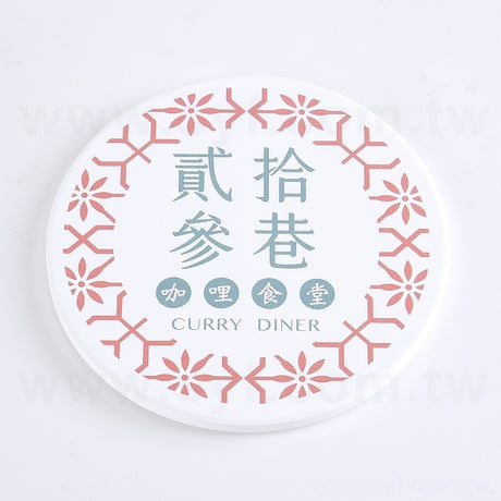 客製陶瓷超強吸水止滑圓型杯墊