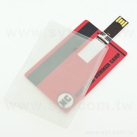 名片隨身碟卡套-透明材質USB卡套-PVC透明名片套-內層簡易防滑包裝