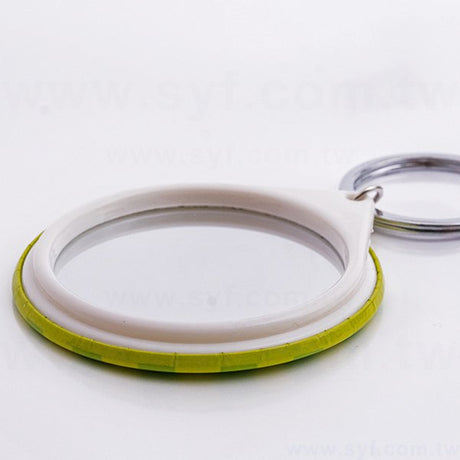 圓形鏡子鑰匙圈58mm-客製化徽章