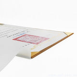 極簡風格左翻證書夾-牛皮紙材質無印刷-畢業禮物首選