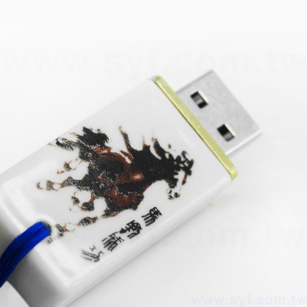 青花瓷隨身碟-陶瓷隨身碟-可加LOGO客製化印刷