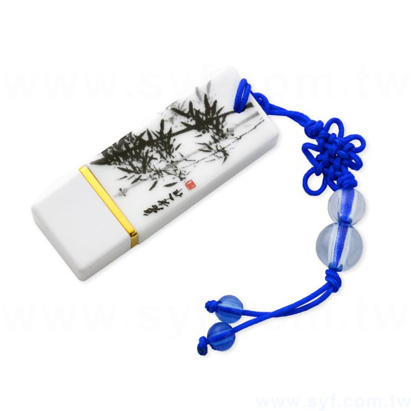 青花瓷隨身碟-陶瓷隨身碟-可加LOGO客製化印刷