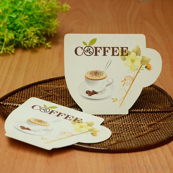 創意造型名片-咖啡杯-88x108mm名片製作-雙面彩色印刷-客製化各式名片尺寸