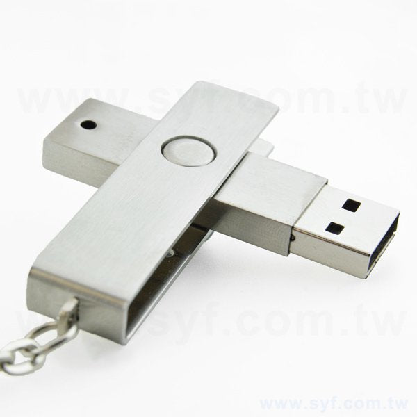 隨身碟-創意禮贈品-旋轉金屬USB隨身碟-客製隨身碟容量-工廠客製化印刷推薦禮品