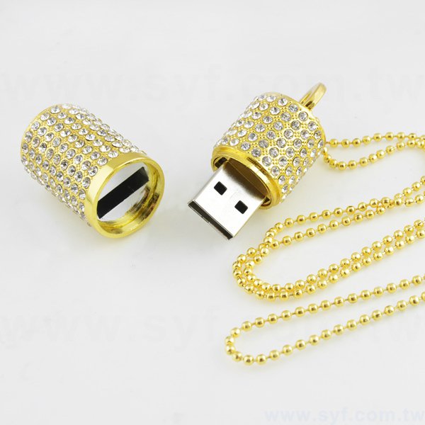 隨身碟-鑽石禮贈品USB-珠寶金屬隨身碟-客製隨身碟容量-採購推薦股東會紀念品