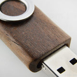 環保隨身碟-原木禮贈品USB-木製金屬旋轉隨身碟-客製隨身碟容量-採購訂製印刷推薦禮品
