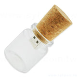 環保隨身碟-木製禮贈品USB-玻璃軟木塞造型隨身碟-客製隨身碟容量-採購訂製印刷推薦禮品