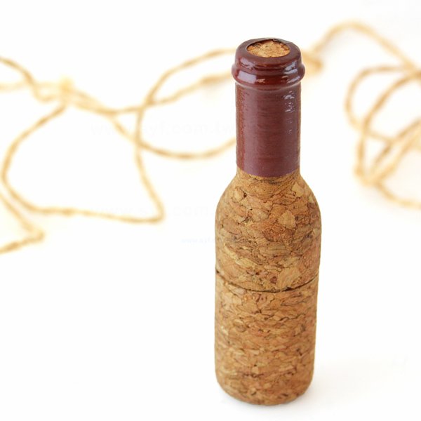 環保隨身碟-木製軟木塞禮贈品USB-酒瓶造型隨身碟-客製隨身碟容量-採購訂製印刷推薦禮品