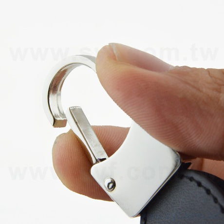 皮製隨身碟-鑰匙圈禮贈品USB-金屬環皮革材質隨身碟-客製隨身碟容量-採購訂製印刷推薦禮品
