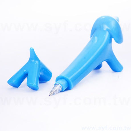 臘腸狗造型廣告筆-動物筆管禮品-單色原子筆-採購客製印刷贈品筆