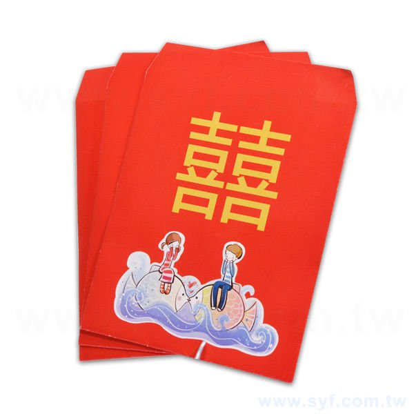樂透紅包袋-銅版紙120g客製化樂透袋-彩色印刷-燙金壓凸樂透紅包袋