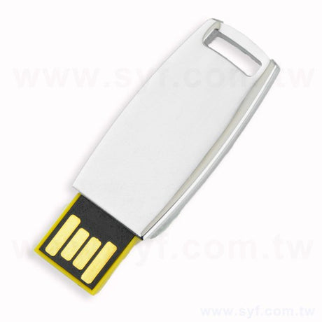 隨身碟-環保禮贈品-伸縮金屬USB隨身碟-客製隨身碟容量-工廠客製化印刷推薦禮品