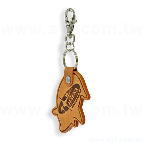皮革鑰匙圈-企業禮贈品馬鞍牛皮鑰匙圈-客製化禮品可烙印LOGO-客製化鑰匙圈