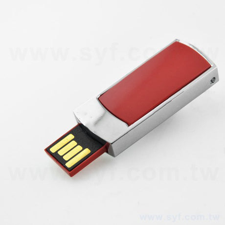 隨身碟-商務禮贈品-伸縮金屬USB隨身碟-客製隨身碟容量-工廠客製化印刷推薦禮品
