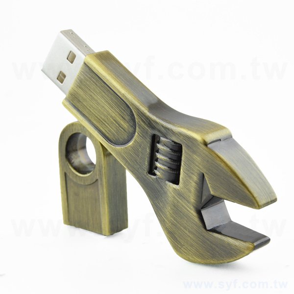 隨身碟-造型文具禮贈品-板手金屬USB隨身碟-客製隨身碟容量-採購訂製印刷推薦禮品