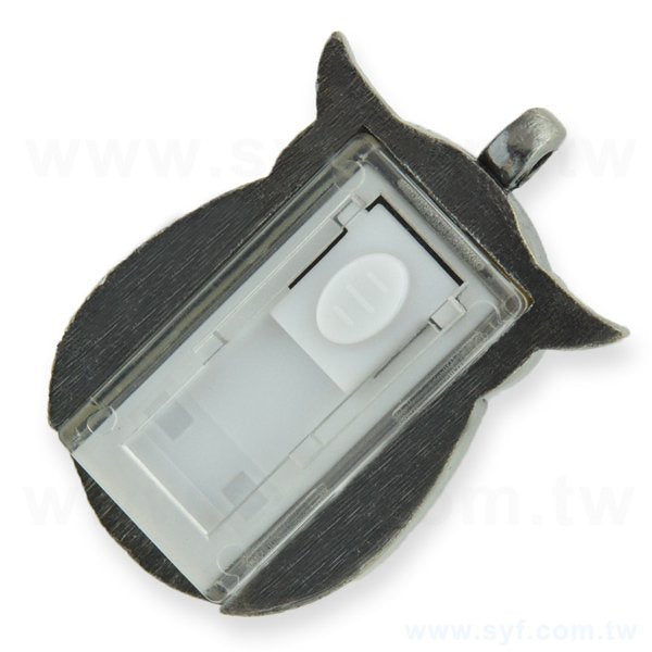 隨身碟-造型文具禮贈品-貓頭鷹金屬USB隨身碟-客製隨身碟容量-採購訂製印刷推薦禮品