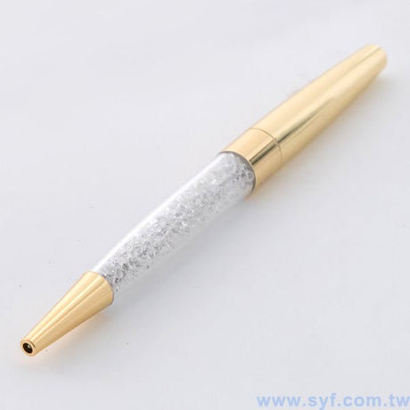 水晶禮品筆-金屬廣告筆-旋轉式原子筆-兩種款式可選-採購批發贈品筆