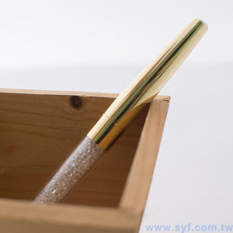 水晶禮品筆-金屬廣告筆-旋轉式原子筆-兩種款式可選-採購批發贈品筆