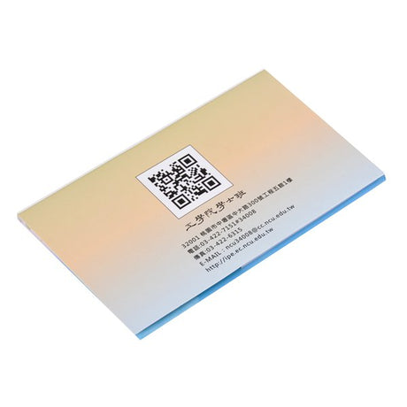 直式封卡便利貼-二合一N次貼可印刷-封面雙面彩色雙面上霧膜