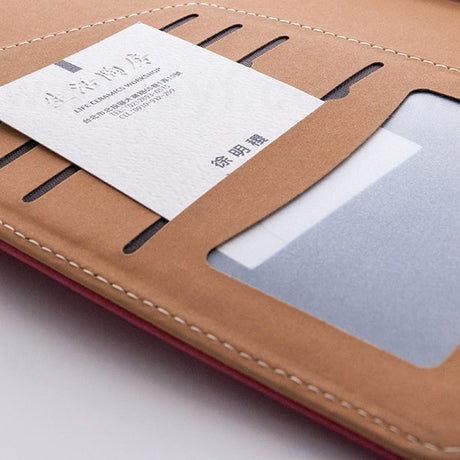 極簡皮紋工商日誌-金屬扣活頁筆記本-可訂製內頁及客製化加印LOGO