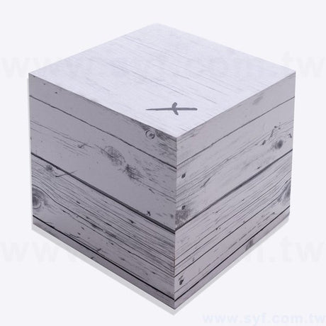 紙磚-方形創意便條紙-四面單色印刷加封面-禮贈品客製造型便條紙