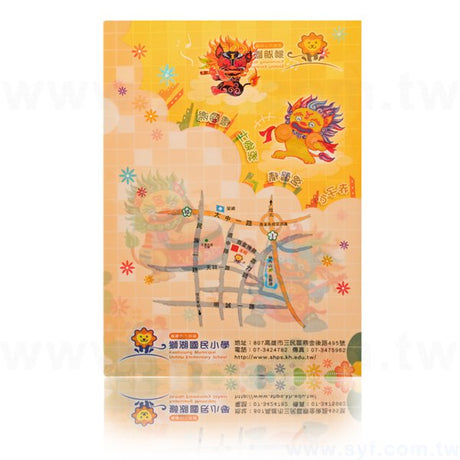 A4單層L夾-局部白墨-PP材質單面彩色印刷L型資料夾