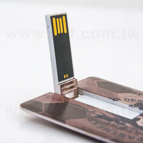 名片隨身碟-摺疊式USB商務禮品-環保名片隨身碟-客製印刷隨身碟容量-採購訂製股東會贈品