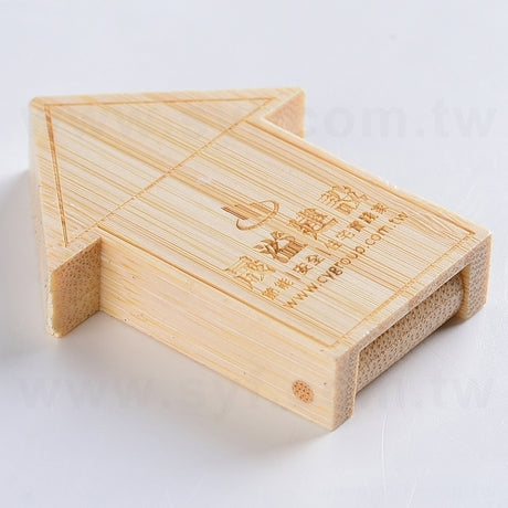 環保隨身碟-原木房屋造型USB-客製隨身碟容量-採購訂製印刷推薦禮品