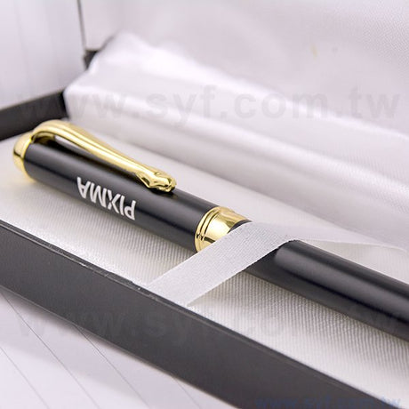 開蓋式精品質感禮品筆盒-包裝盒內附筆繩-可客製化加印LOGO