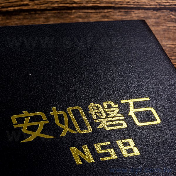 25K精裝筆記本-亮面皮紋錶後版記事本-可客製化內頁及印LOGO