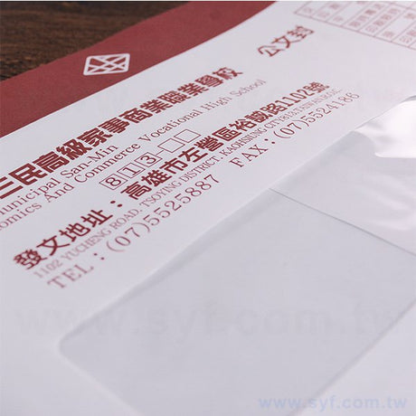9K中式彩色開窗信封