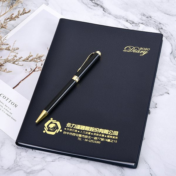 25K極簡工商日誌-經濟款商務高週波工商日誌-可訂製內頁及客製化LOGO