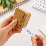 1M迷你木製捲尺鑰匙圈