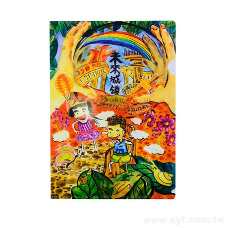 A5單層L夾-無/半/全白墨PP材質彩色印刷-180/210UML夾印刷