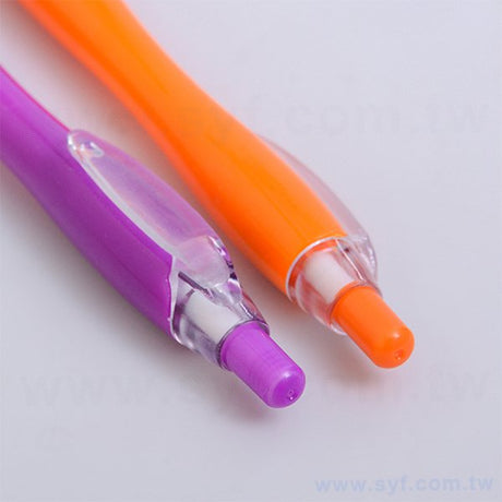 廣告環保筆-塑膠小曲線筆管造型禮品