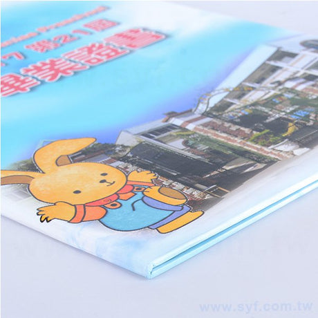  左翻證書夾-A4銅西卡霧膜精裝