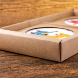 圓形陶瓷杯墊組-止滑吸水杯墊