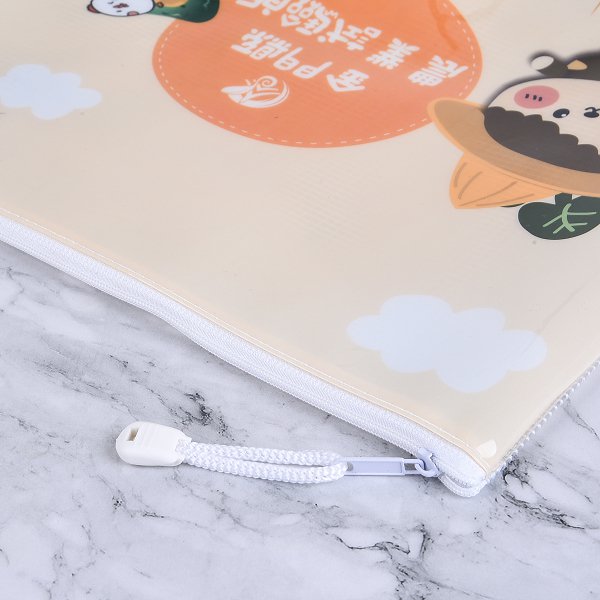 客製拉鍊袋-PVC網格W34xH24cm-單面彩色印刷