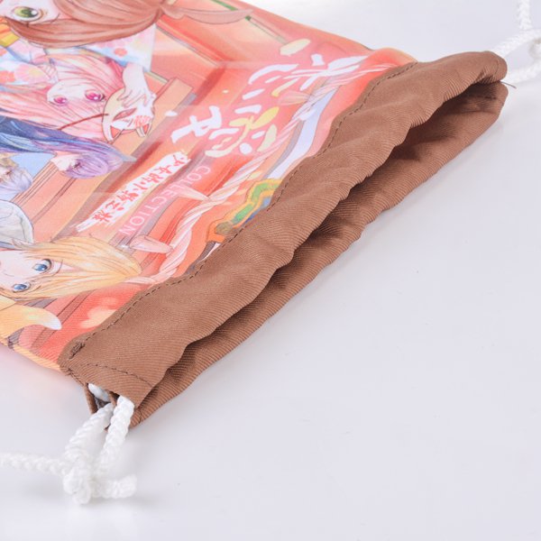 柔軟斜紋布束口袋-厚度150D-尺寸W19.5*H21cm-單色單面全版全彩昇華-可客製化印刷LOGO